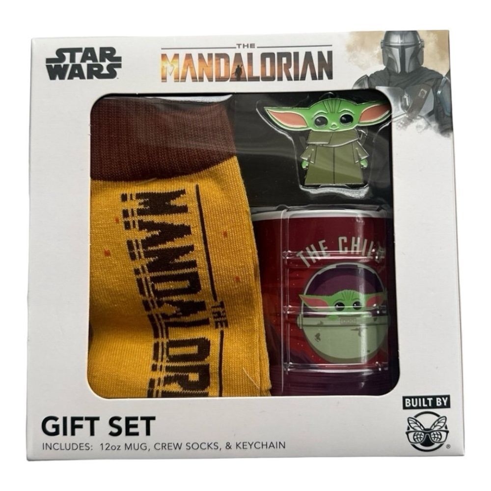 Star Wars‎ The Mandalorian Gift Set 12oz Mug Socks Keychain Grogu The Child